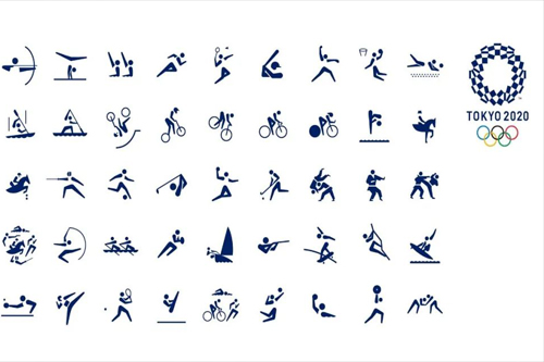 2020东京奥运会首次使用动态图标，广村正彰设计并由井口皓太进行动态制作 
